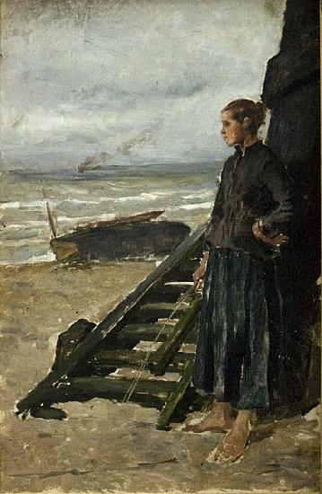 Meunier, Constantin Fishermans Daughter at Nieuwpoort Germany oil painting art